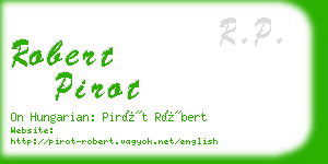 robert pirot business card